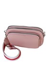 ZIP CROSS BODY BAG - soft pink